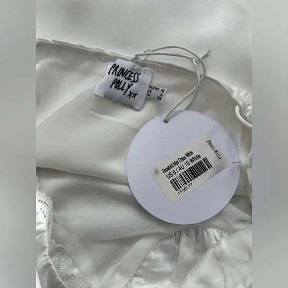 Princess Polly Snowbird Mini Dress White - Picture 8 of 11